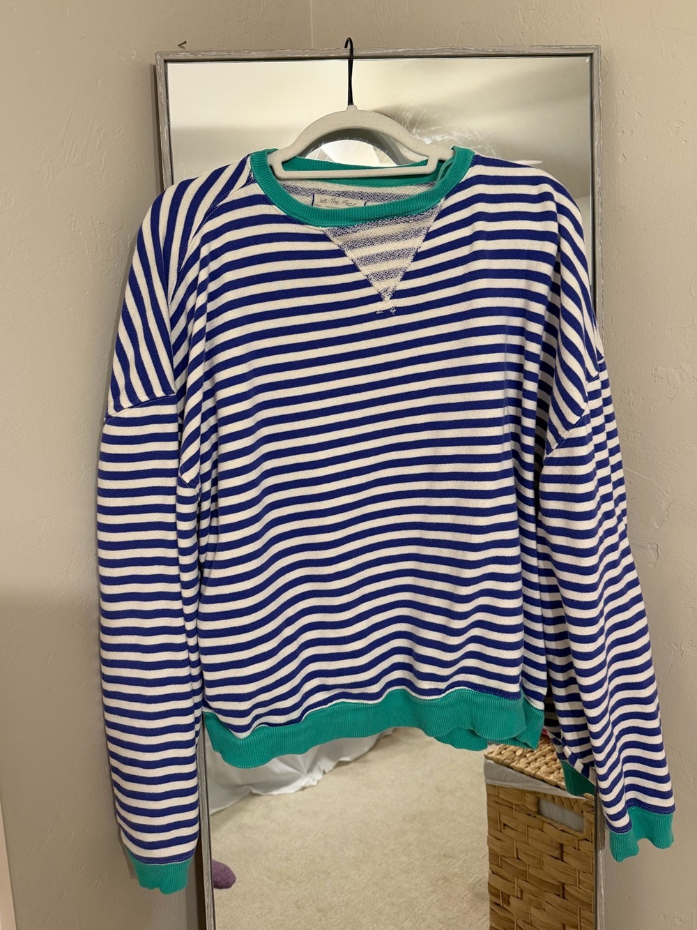 Free People Classic Stripe Oversized Crewneck